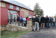 Barn Ribbon Cutting Crowd