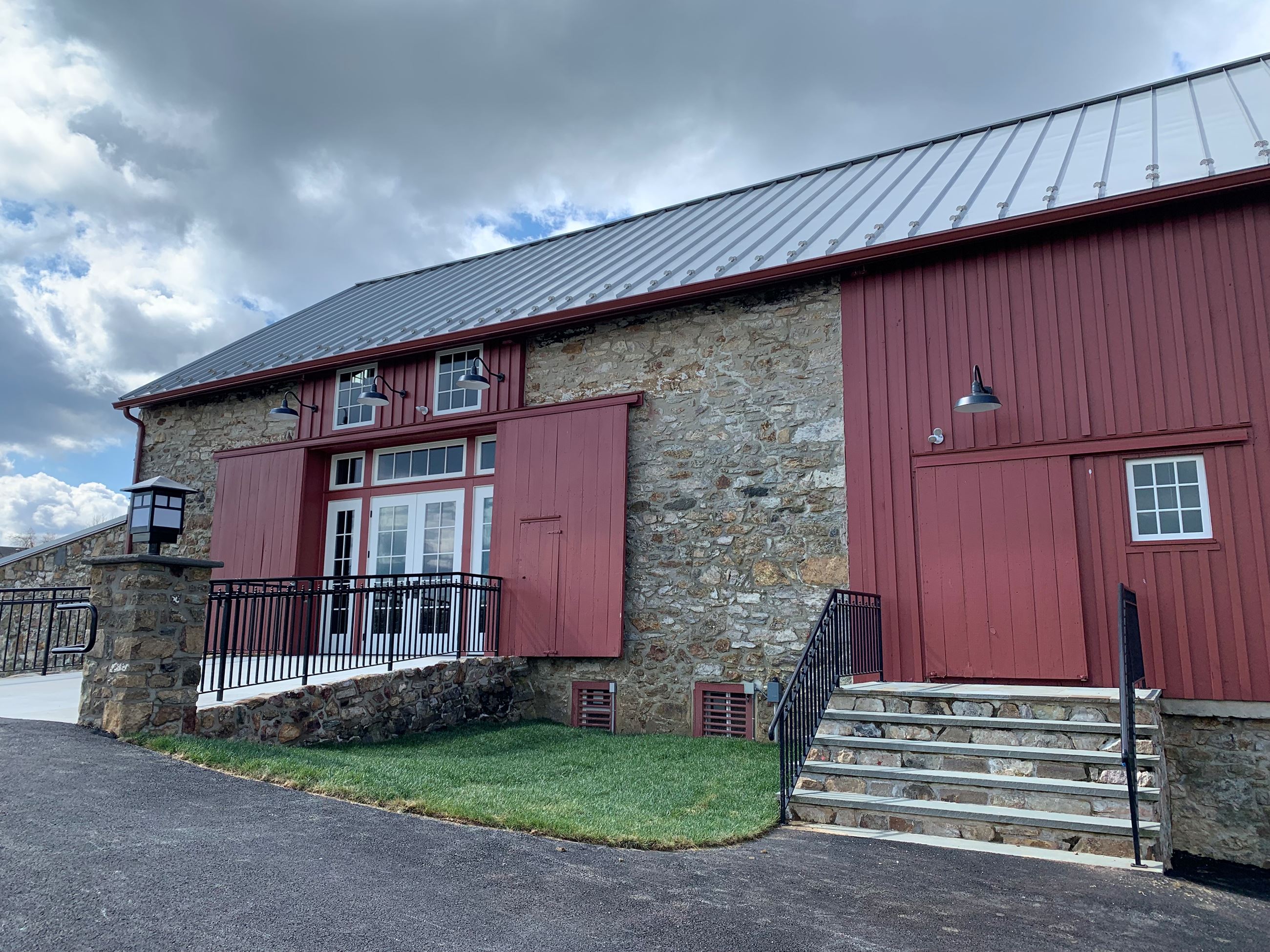 Front of Barn - still showing main entrance to left 