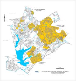 Map of township sewer systems