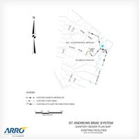 Map of St. Andrews Brae facility and subdivision